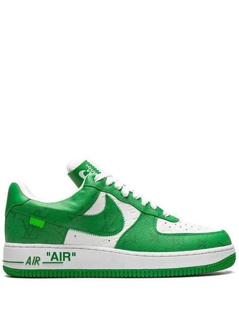 nike x louis vuitton air force 1 green|louis vuitton af1 white.